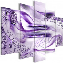 Canvas-taulu Artgeist Underwater Harp Violet, 5-osainen, leveä, eri kokoja