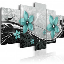 Canvas-taulu Artgeist Turquoise flower of night, eri kokoja