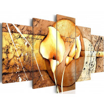 Canvas-taulu Artgeist The Secret of Calla Lily - Gold, eri kokoja