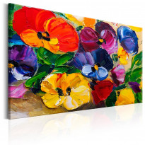 Canvas-taulu Artgeist Spring Pansies, eri kokoja