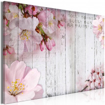 Canvas-taulu Artgeist Flowers on Boards, 1-osainen, leveä, eri kokoja