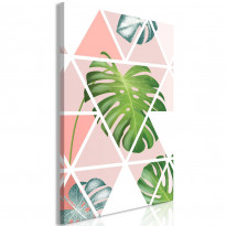 Canvas-taulu Artgeist Geometric Monstera, 1-osainen, pystysuuntainen, eri kokoja