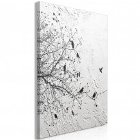 Canvas-taulu Artgeist Birds on Tree, 1-osainen, pystysuuntainen, eri kokoja