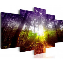 Canvas-taulu Artgeist Rainbow Forest, eri kokoja