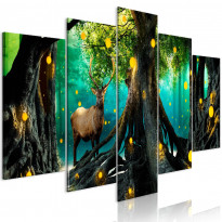 Canvas-taulu Artgeist Enchanted Forest, 5-osainen, leveä, eri kokoja