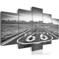 Canvas-taulu Artgeist Route 66 - black and white, eri kokoja