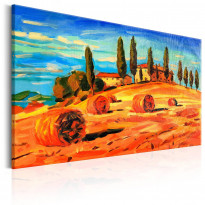 Canvas-taulu Artgeist August in Tuscany, eri kokoja