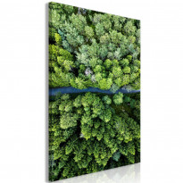 Canvas-taulu Artgeist Road Through Forest, 1-osainen, pystysuuntainen, eri kokoja