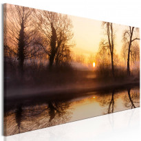 Canvas-taulu Artgeist Winter Sunset, 1-osainen, kapea, eri kokoja