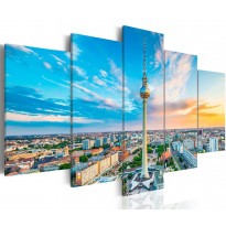 Canvas-taulu Artgeist Berlin TV Tower - Germany, eri kokoja