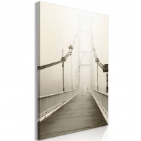 Canvas-taulu Artgeist Bridge in the Fog, 1-osainen, pystysuuntainen, eri kokoja