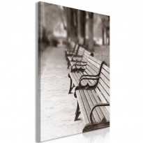 Canvas-taulu Artgeist Park Benches, 1-osainen, pystysuuntainen, eri kokoja
