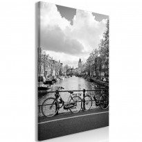 Canvas-taulu Artgeist Bikes On Bridge, 1-osainen, pystysuuntainen, eri kokoja