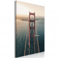 Canvas-taulu Artgeist Golden Gate Bridge, 1-osainen, pystysuuntainen, eri kokoja
