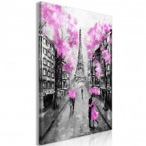 Canvas-taulu Artgeist Paris Rendez-Vous Pink, 1-osainen, pystysuuntainen, eri kokoja
