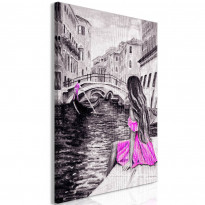 Canvas-taulu Artgeist Far Dreams Pink, 1-osainen, pystysuuntainen, eri kokoja