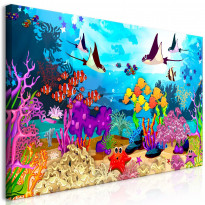 Canvas-taulu Artgeist Underwater Fun, 1-osainen, leveä, eri kokoja