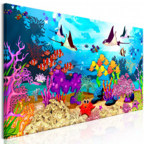 Canvas-taulu Artgeist Underwater Fun, 1-osainen, kapea, eri kokoja