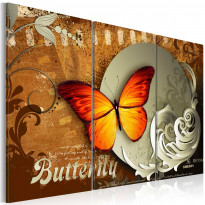 Canvas-taulu Artgeist Fiery butterfly and full moon, eri kokoja