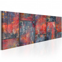 Canvas-taulu Artgeist Metal Mosaic: Red, eri kokoja