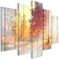 Canvas-taulu Artgeist Autumn Sun, 5-osainen, leveä, eri kokoja