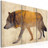 Canvas-taulu Artgeist The Wandering Wolf, eri kokoja