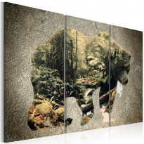 Canvas-taulu Artgeist The Bear in the Forest, eri kokoja