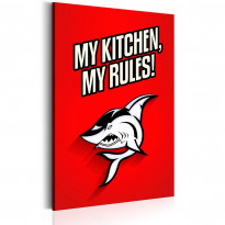 Canvas-taulu Artgeist My kitchen - my rules!, eri kokoja