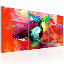 Canvas-taulu Artgeist Colourful Toucan, eri kokoja