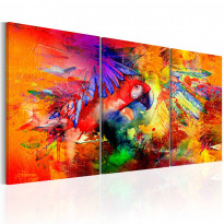 Canvas-taulu Artgeist Colourful Parrot, eri kokoja