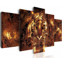 Canvas-taulu Artgeist Golden Tiger, eri kokoja