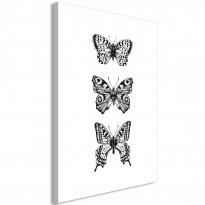 Canvas-taulu Artgeist Three Butterflies, 1-osainen, pystysuuntainen, eri kokoja