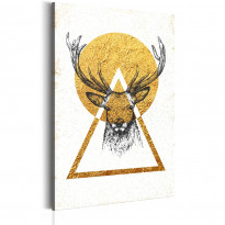 Canvas-taulu Artgeist My Home: Golden Deer, eri kokoja