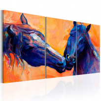 Canvas-taulu Artgeist Blue Horses, eri kokoja