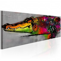 Canvas-taulu Artgeist Colourful Alligator, eri kokoja