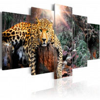 Canvas-taulu Artgeist Leopard Relaxation, eri kokoja