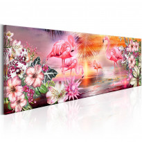 Canvas-taulu Artgeist Flamingoes Land, eri kokoja