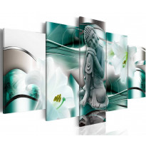 Canvas-taulu Artgeist Buddha and lilies, eri kokoja