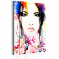 Canvas-taulu Artgeist Colourful Lady, eri kokoja