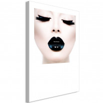 Canvas-taulu Artgeist Black Lips, 1-osainen, pystysuuntainen, eri kokoja