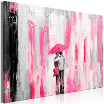 Canvas-taulu Artgeist Umbrella in Love Pink, 1-osainen, leveä, eri kokoja