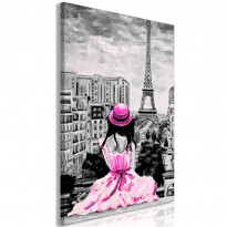Canvas-taulu Artgeist Paris Colour Pink, 1-osainen, pystysuuntainen, eri kokoja