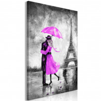 Canvas-taulu Artgeist Paris Fog Pink, 1-osainen, pystysuuntainen, eri kokoja