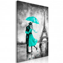 Canvas-taulu Artgeist Paris Fog Green, 1-osainen, pystysuuntainen, eri kokoja