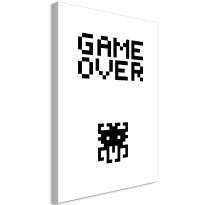 Canvas-taulu Artgeist Game Over, 1-osainen, pystysuuntainen, eri kokoja