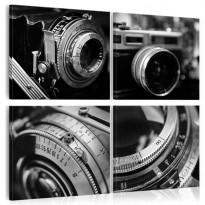 Canvas-taulu Artgeist Vintage Cameras, eri kokoja