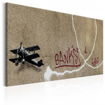 Canvas-taulu Artgeist Love Plane by Banksy, eri kokoja