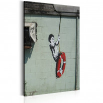Canvas-taulu Artgeist Swinger, New Orleans - Banksy, eri kokoja