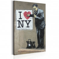 Canvas-taulu Artgeist I Love New York by Banksy, eri kokoja