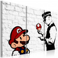 Canvas-taulu Artgeist Mario Bros - Banksy, eri kokoja
